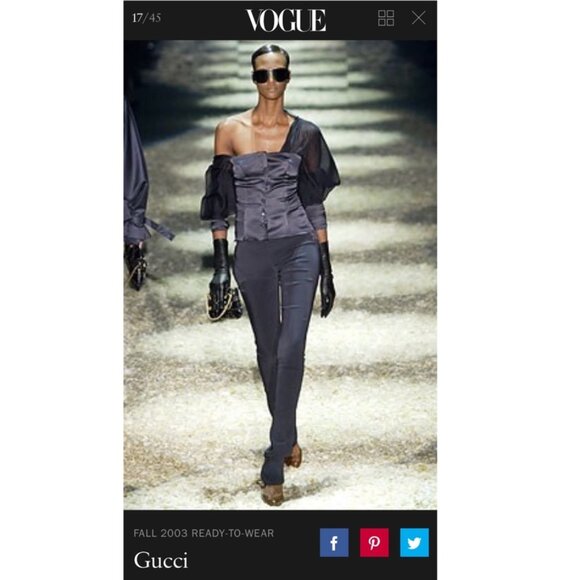 Gucci Tom Ford Corset Blouse